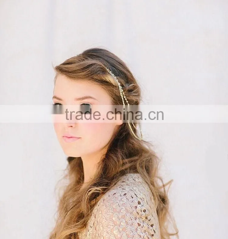 Wholesale Hot Selling Fashion Jewelry Hair Head Beading Chain