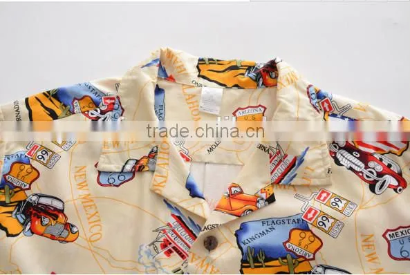 100% cotton hawaiian costume set casual comfortable beach shirts 2XL 3XL colorful sunshine Alibaba China hawaiian shirts
