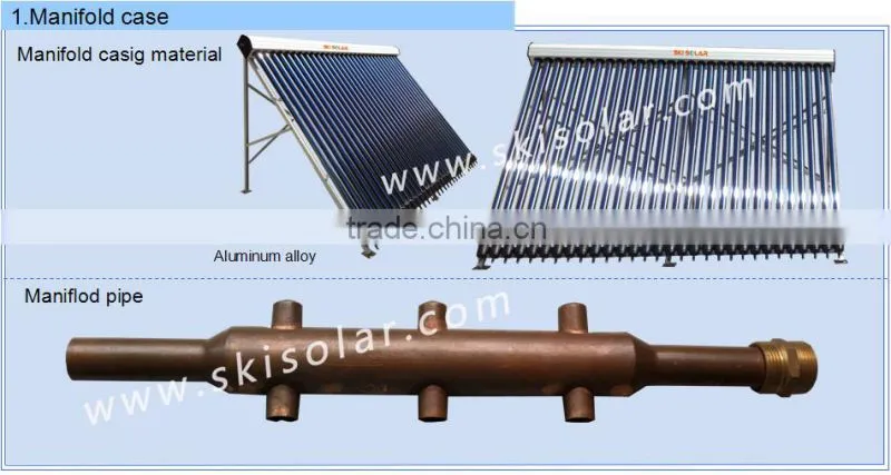 solar collector:vacuum glass tubes for solar water heater for home solar systems