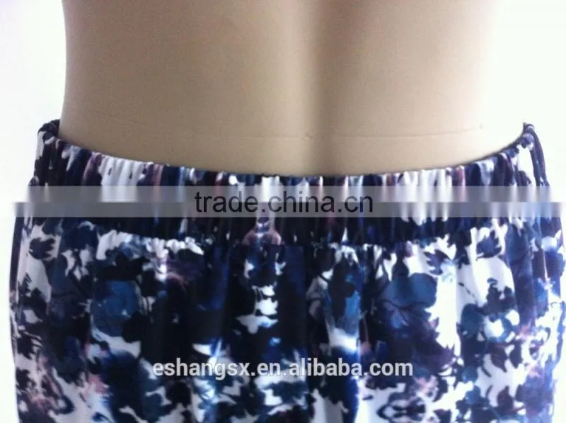 Ladies chiffon printed casual summer loose pants