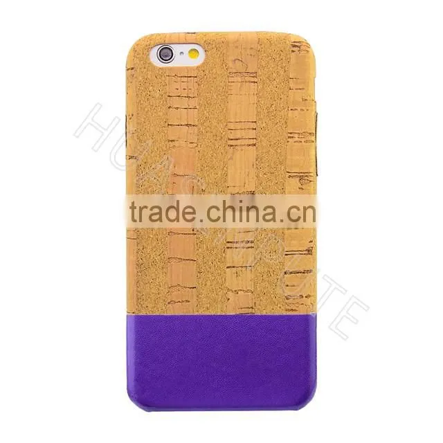 Chic Wooden Hybrid Cellphone case and Impeccable Eco-leather Back Cover Case phone Cover For Apple iPhone 6s