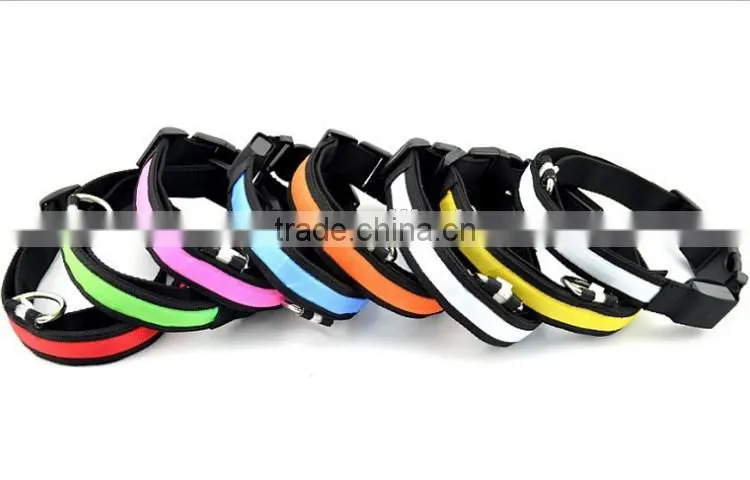 Pet Dog Collars and Leads LED Light Pet Mascotas Cachorro Collars Dogs Luminous Fluorescent Collars Harness