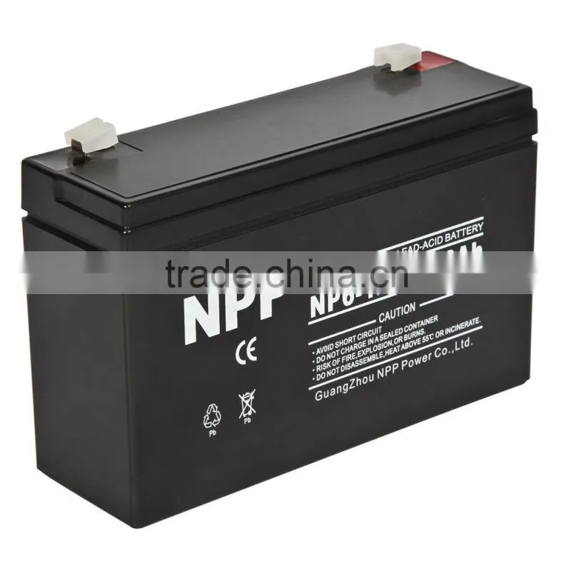 6v12ah maintenance free vrla battery 6 volt ups battery