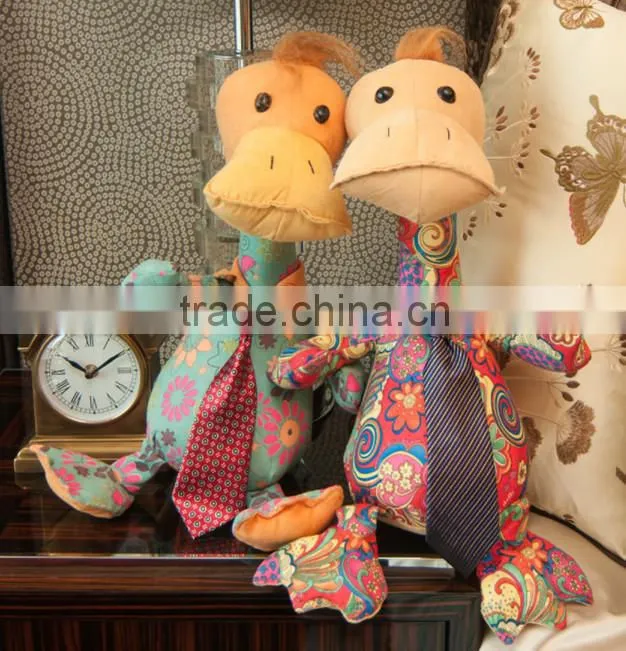 Eco-friendly soft fabric toy , cute duck model