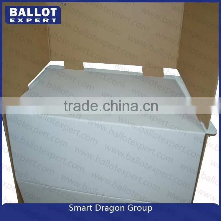 cheap folding corrugate election ballot exhibition polling booth in two design