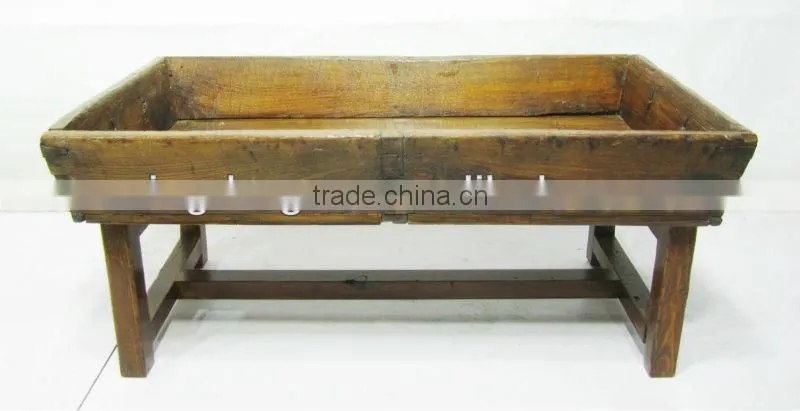 Chinese Antique Garden Flower Wood Trough