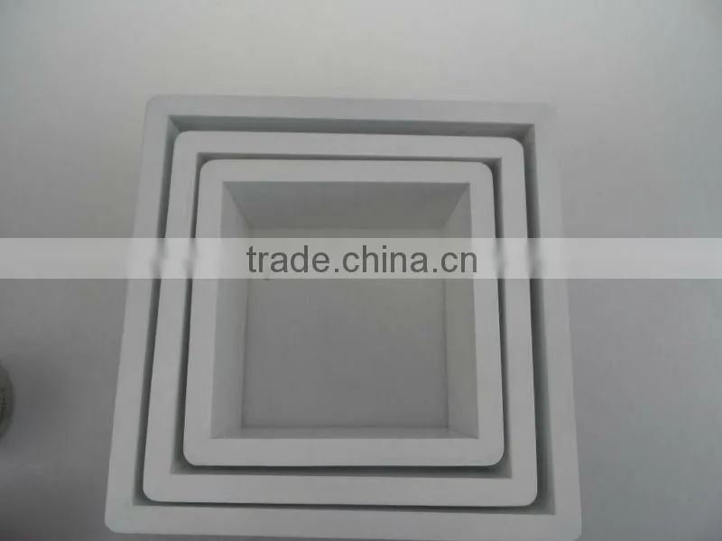 set of 3 MDF wall cube shelf wall display