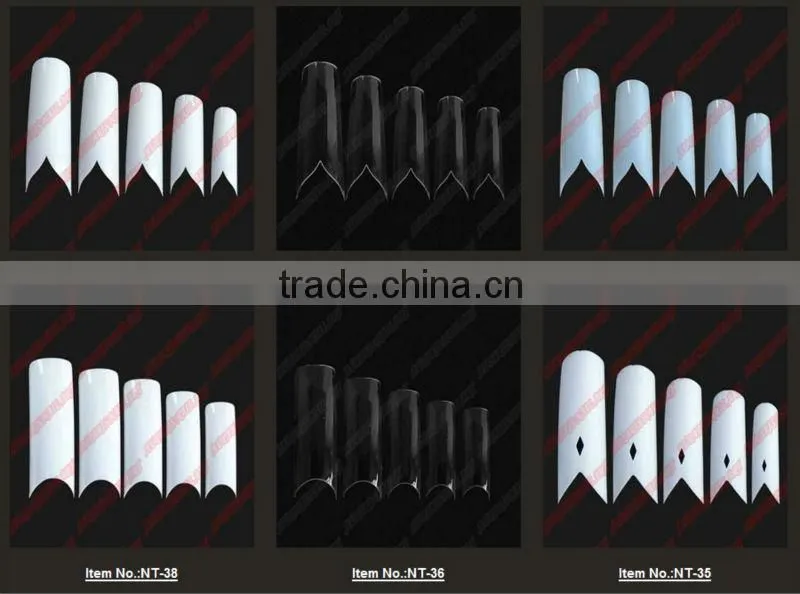 2014 New 500 pcs Clear Toe Tips+10 different Sizes, NT-19