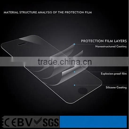 mobile phone Tempered Glass Screen Protector 9H,silk print screen protector for iphone