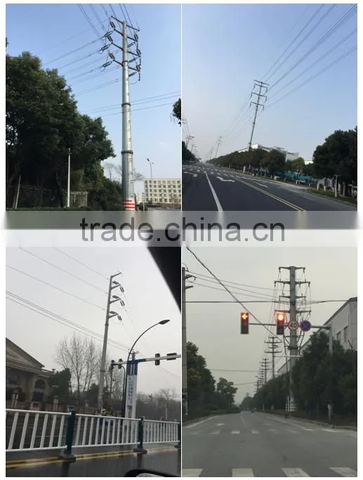 hot dip galvanized street light steel poles