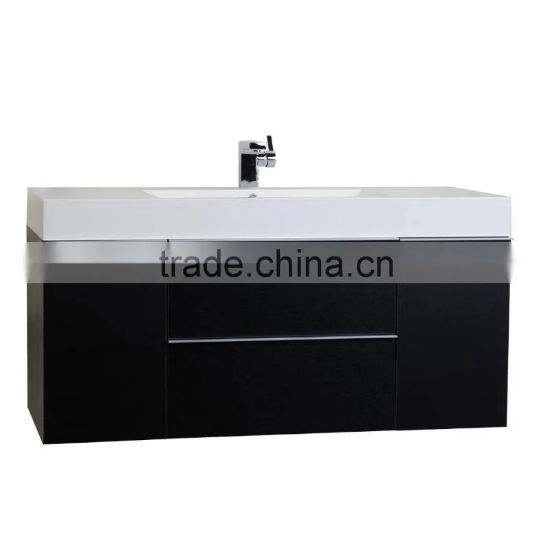 elegant modern single sink MDF bathroom vanity