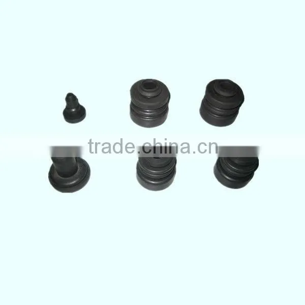 Rubber screw nail caps custom molded silicone mechanical parts