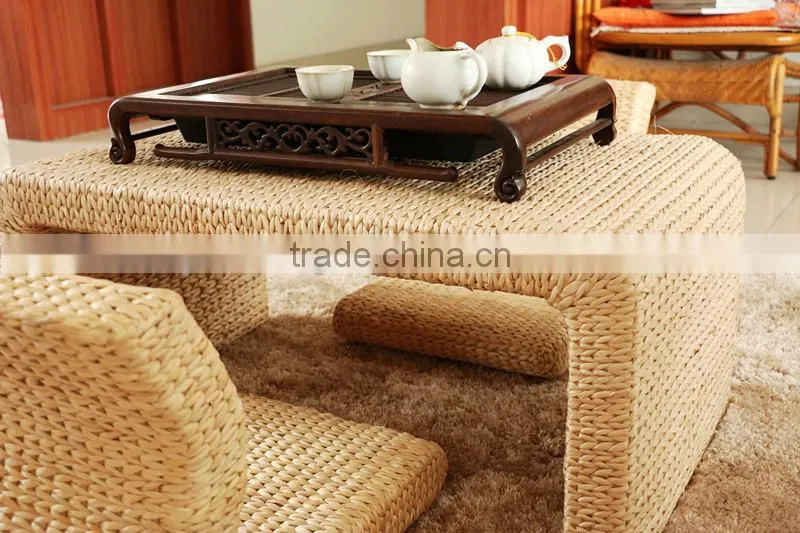 unique design environmental handmade natural fiber cornhusk tea table set