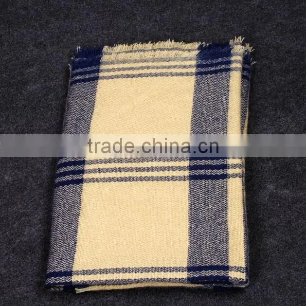 4 colors Plaid FLEECE blanket winter infinity Scarf fashion accessory