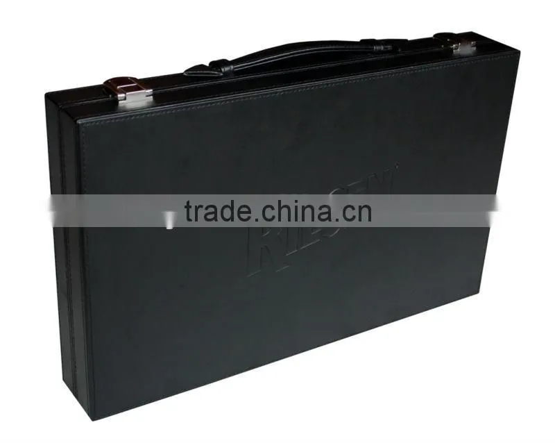 Professional Custom Antique Leather Backgammon Set And Backgammon Board