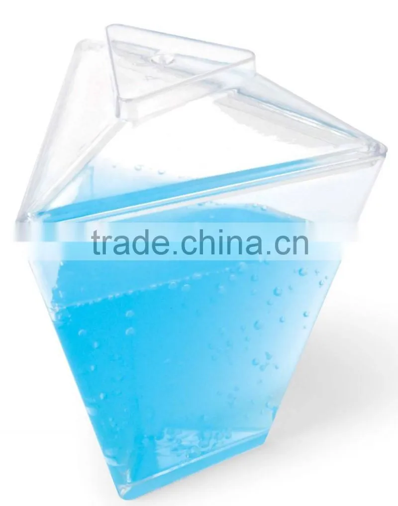Plastic material and PS plastic type 5.5oz shot glass with lanyard