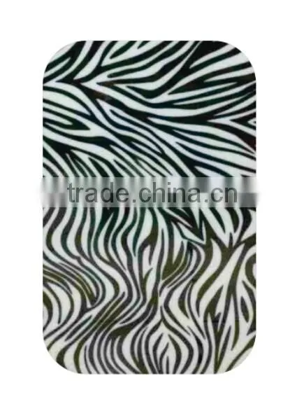 PC suitcase zebra printing film/Zip luggage/Frame Luggage/Kids luggage/Cabin size suitcase