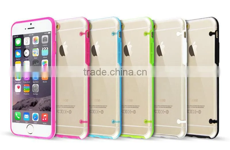 TPU Rubber Gel Ultra Thin Transparent Clear Protective Case Cover for iphone 6s
