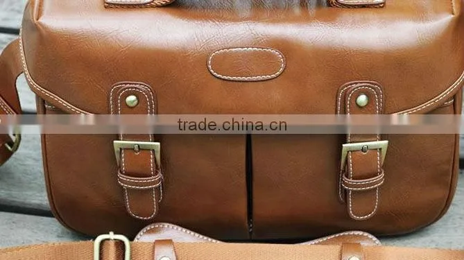 Pu leather dslr camera bag for canon nikon sony