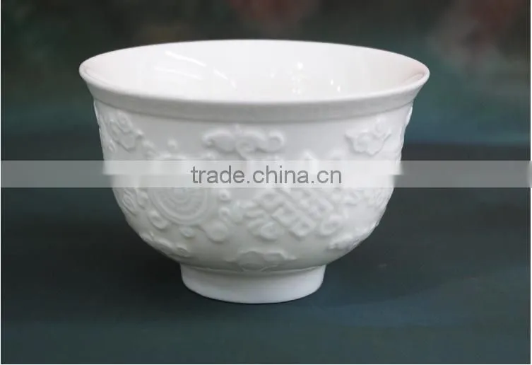 The Characteristics Of Porcelain Anaglyph Ceramic Bowl HY02