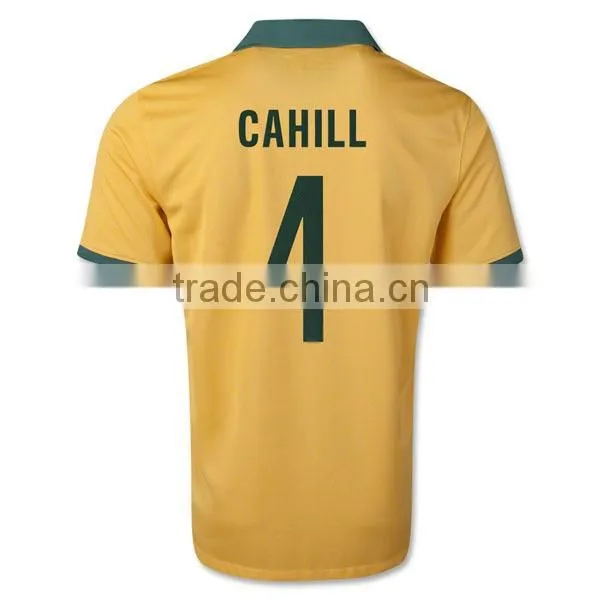Plain Australia Soccer Jersey with favorable Price and Sublimation