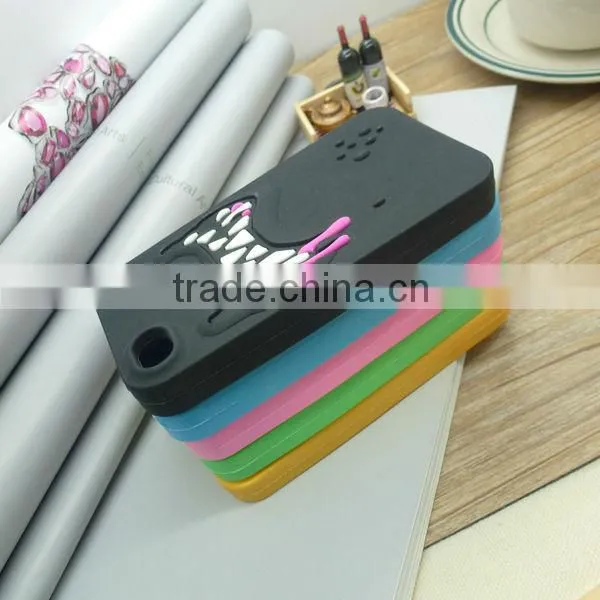 Silicone new funny case for iphone 4, iphone 5