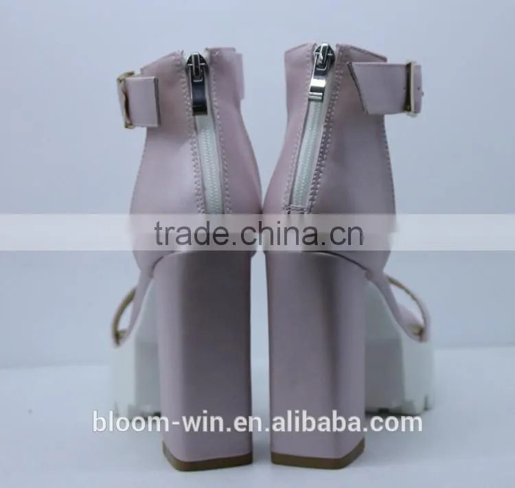 Factory high quaility fashion women high heeled sandal shoes high platforms sandal shoes for ladies