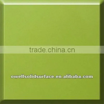 Green Sparkle Artificial Cultured Quartz Stone Countertop