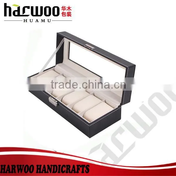 custom packing leather bags small earring display case