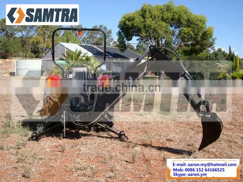 Tractor Backhoe Loader, LW Backhoe Digger with Thumb Grab