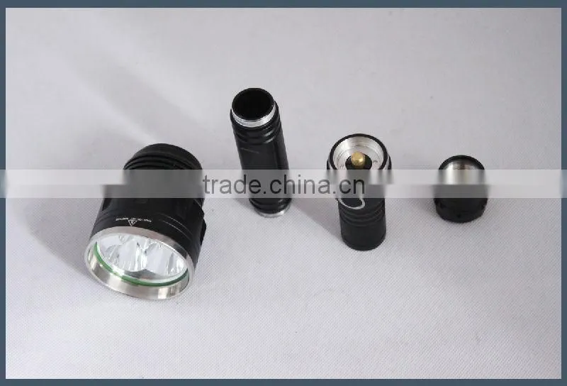2200 lumen aluminum led flashlight rechargeable torch light