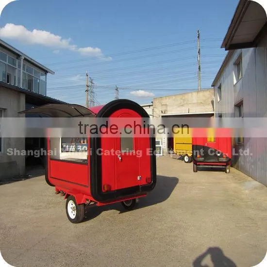 2013 Best-Selling Mobile Hot Dog Chips Sausage Food Snack Cart Trailer with Towbar XR-FC220 B