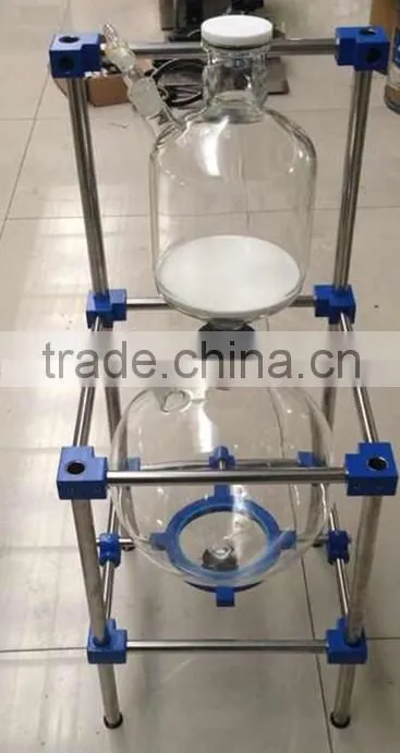 Hot Sale! Lab 10L/150L Three-Layer Glass Reactor for Chemical Use