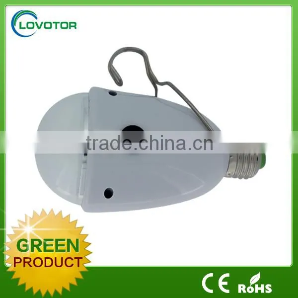 White color ABS material led solar light camping with solar panel