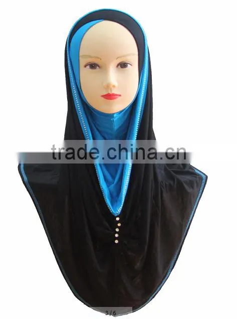 H228 popular muslim jersey hijab,big size long hijab