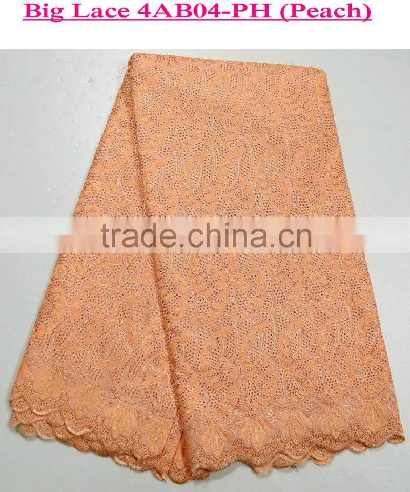 Best quality swiss lace Big heavy african voile lace for family party dress