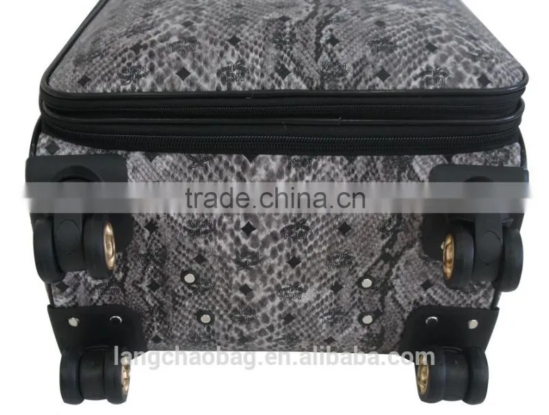 PU Leather Trolley Case Fashionable High Quality Hot Selling Travel Bags