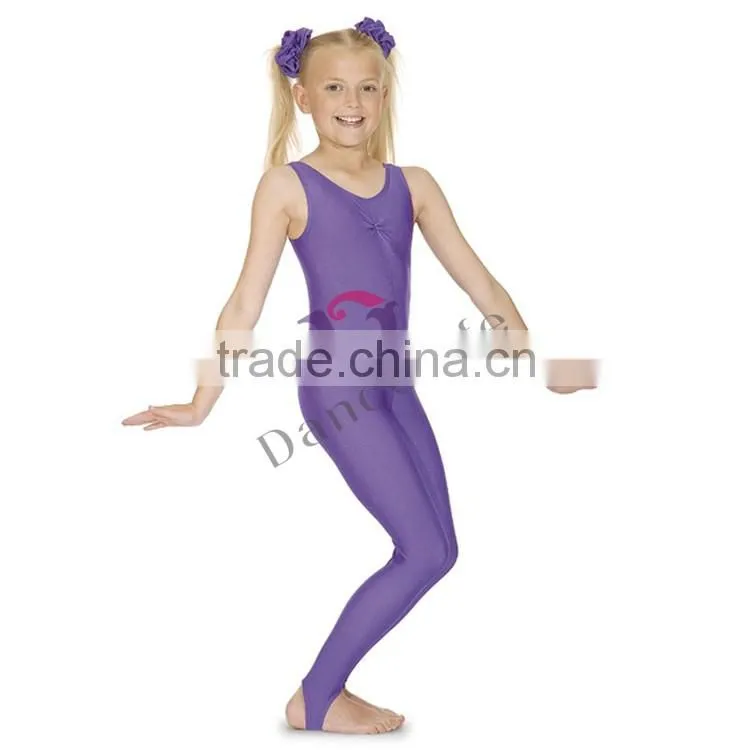 C2617 Kids Stirrup Unitard for sale ballet dance unitards Factory dance unitards