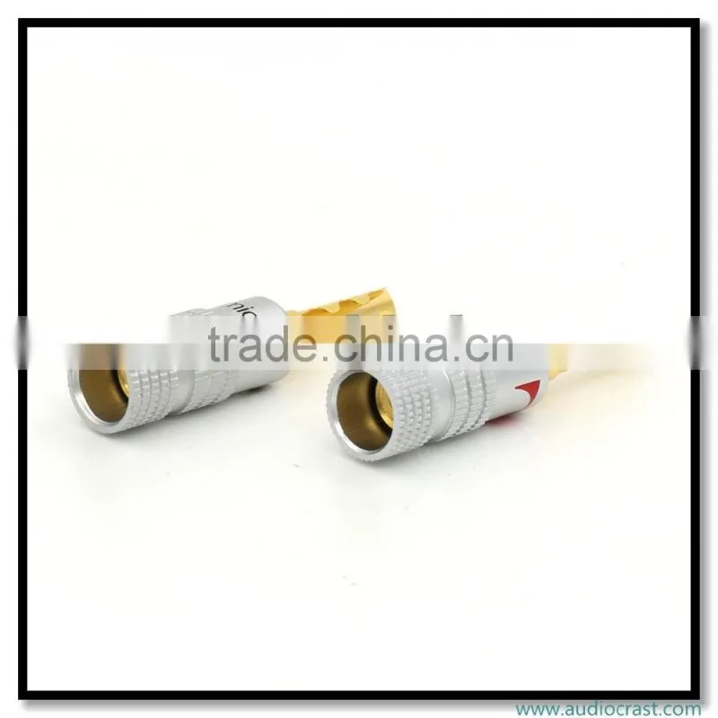 OEM 24K Gold Plated Banana wire connector 4MM Hallow Banana