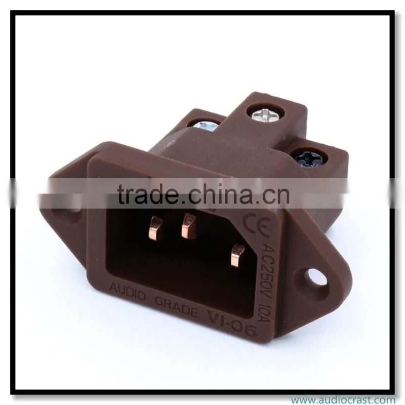 OEM/ODM Pure Copper AC Power Socket Audio Grade IEC Inlet Socket