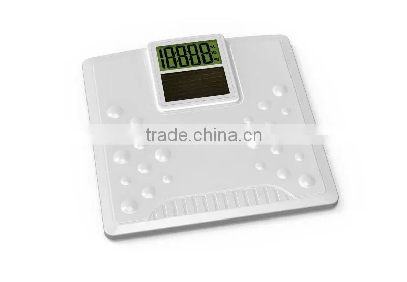 solar weighing scale square ABS plastic digital personal scale body weighing scale electronic bathroom scale