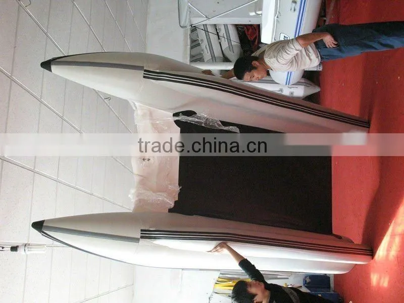 (CE) 14ft inflatable high speed catamaran boat for sale