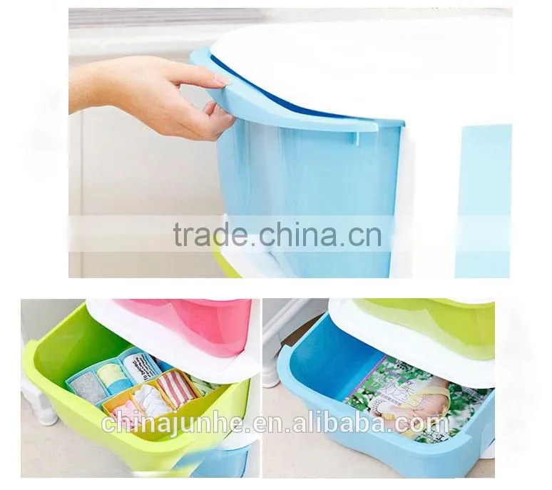Drawer type durable storage box plastic