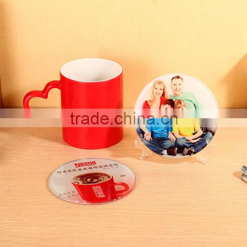 Sublimation square glass coasters for heat press printing