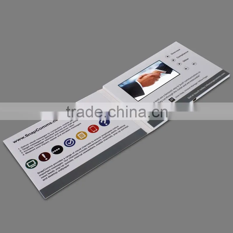 5 Inch TFT LCD invitation lcd video greeting card