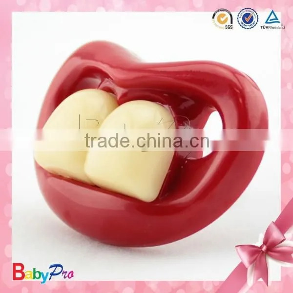 Babypro PN01-2 China Supplier Quality Products Lovely 100% Food Grade Silicone Funny Baby Pacifier For New Borns