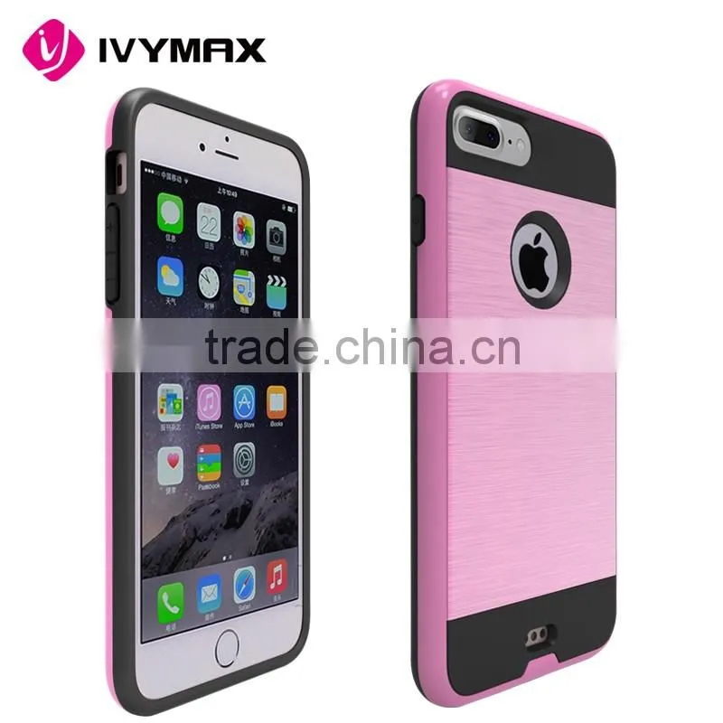 IVYMAX big dicount durable pc tpu material slim armor mobile phone case for apple compatible brand for iphone 7 plus