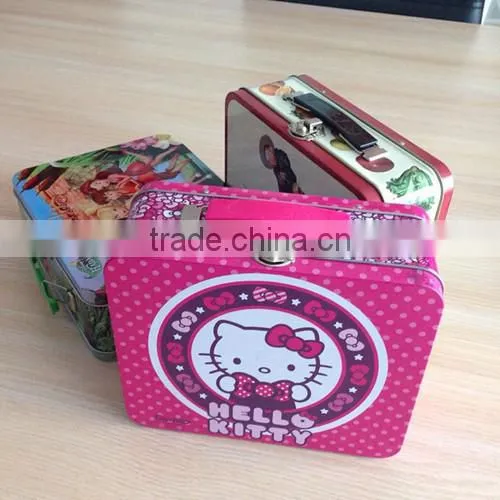 Decorative Tin Boxes With Lids tin box manufacturer Handle tin boxes