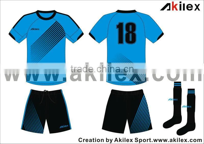 2014 new style custom soccer jersey/custom fooball shorts custom mens soccer shirts/socks