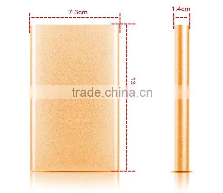 CE FCC ROHS metal materail thin10000mah qc3.0 power bank with custom logo